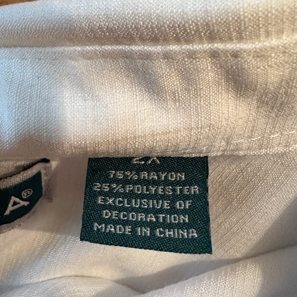 CUBAVERA 2X White Guayabera Shirt - Picture 6 of 7